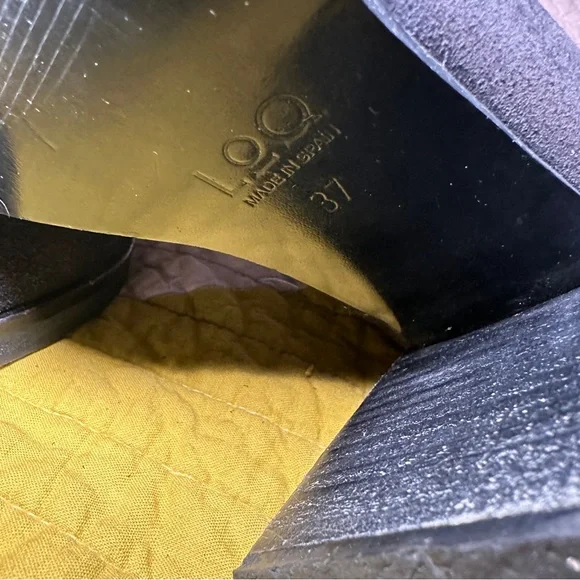 LOQ Andorra Lo Zipper Booties Black‎ Suede 37 - Picture 4 of 12